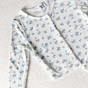 Princess Polly Floral Ribbed Cardigan